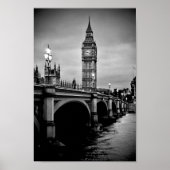 Big Ben Queen Elizabeth Tower Westminster Bridge Poster (Voorkant)
