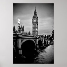 Big Ben Queen Elizabeth Tower Westminster Bridge Poster
