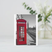 Big Ben Red-telefooncel Briefkaart (Staand voorkant)