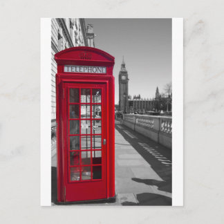 Big Ben Red-telefooncel Briefkaart