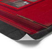 Big Ben Red-telefooncel Poster (Hoek)