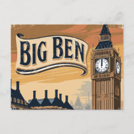 Big Ben reizen Feestdagenkaart
