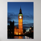 Big Ben 's nachts Poster (Voorkant)