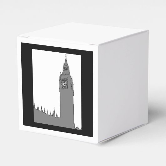 Big Ben  stijl Londen Party Favor Box Bedankdoosjes (Voorkant Zijde)
