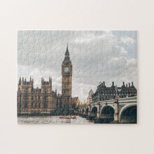 Big Ben & The River Thames London City, Engeland Legpuzzel (Horizontaal)
