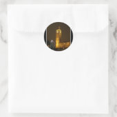 Big Ben tikt Goodnight Ronde Sticker (Tas)
