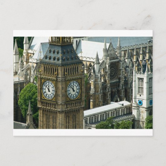 Big Ben Tower London Briefkaart (Voorkant)