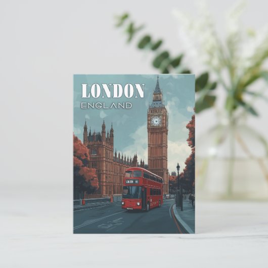  Big Ben Travel Briefkaart - Londen, Verenigd Koni (Staand voorkant)