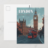 Big Ben Travel Briefkaart - Londen, Verenigd Koni (Voorkant / Achterkant)