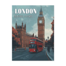  Big Ben Travel Briefkaart - Londen, Verenigd Koni