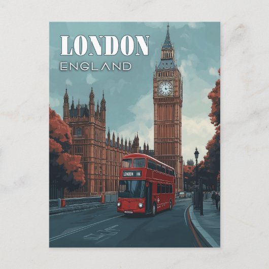  Big Ben Travel Briefkaart - Londen, Verenigd Koni (Voorkant)