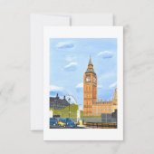 Big Ben-uitnodiging Kaart (Voorkant)