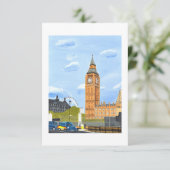 Big Ben-uitnodiging Kaart (Staand voorkant)