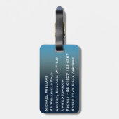 Big Ben van Londen Bagagelabel (Achterkant verticaal)