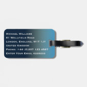 Big Ben van Londen Bagagelabel (Achterkant horizontaal)