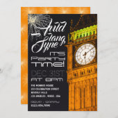 Big Ben van Londen, nieuwjaarsfeest Kaart (Voorkant / Achterkant)