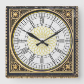 Big ben Wall Clock Vierkante Klok (Voorkant)