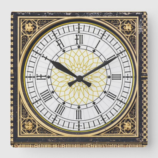Big ben Wall Clock Vierkante Klok (Voorkant)