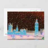 Big Ben Westminster Abbey London Red Skies Briefkaart (Voorkant / Achterkant)
