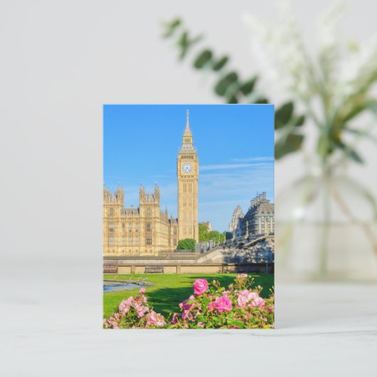 "Big Ben" Westminster, Briefkaart in Londen, Veren (Staand voorkant)