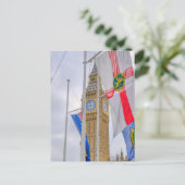 "Big Ben" Westminster, Briefkaart in Londen, Veren (Staand voorkant)