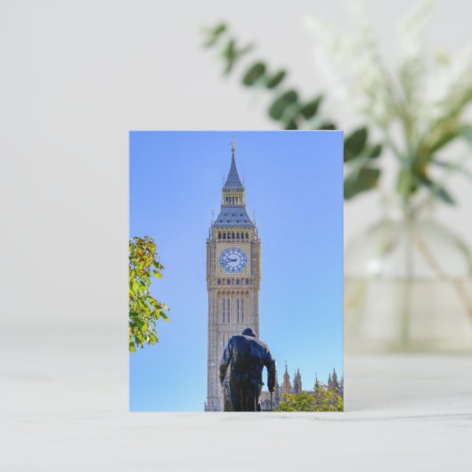 "Big Ben" Westminster, Briefkaart in Londen, Veren (Staand voorkant)