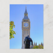 "Big Ben" Westminster, Briefkaart in Londen, Veren (Voorkant)