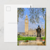 "Big Ben" Westminster, Briefkaart in Londen, Veren (Voorkant / Achterkant)