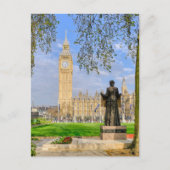 "Big Ben" Westminster, Briefkaart in Londen, Veren (Voorkant)