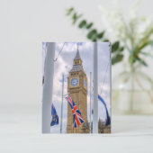 "Big Ben" Westminster, Briefkaart in Londen, Veren (Staand voorkant)