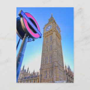 "Big Ben" Westminster, Briefkaart in Londen, Veren