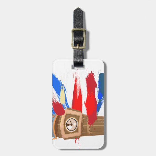 Big Ben Westminster Clock Tower Bagagelabel (Voorkant verticaal)