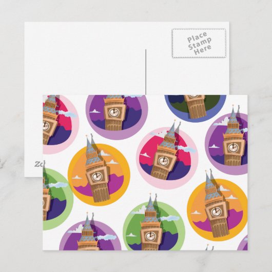 Big Ben Westminster Clock Tower Briefkaart (Voorkant / Achterkant)