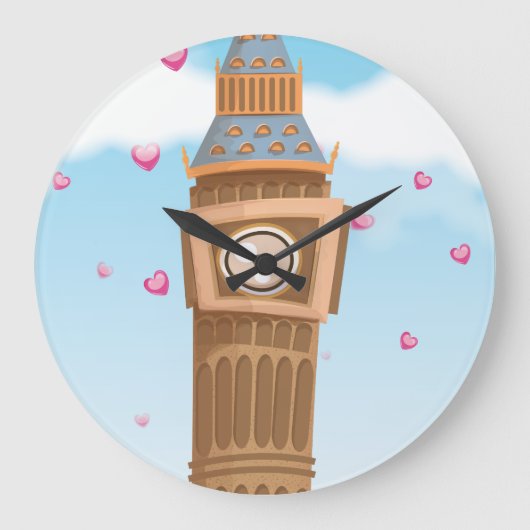 Big Ben Westminster Clock Tower cartoon Grote Klok (Voorkant)