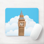 Big Ben Westminster Clock Tower Muismat (Met muis)