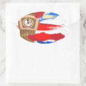 Big Ben Westminster Clock Tower Ovale Sticker (Tas)