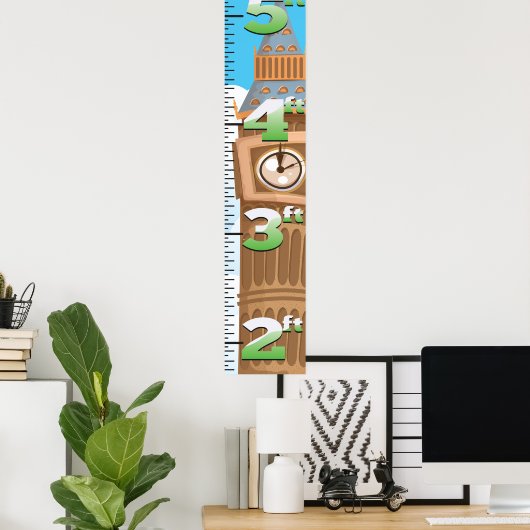 Big Ben Westminster Clock Tower Poster (Thuiskantoor)