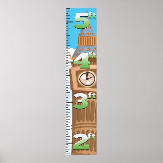 Big Ben Westminster Clock Tower Poster (Voorkant)