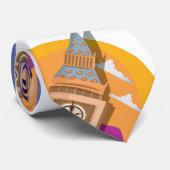 Big Ben Westminster Clock Tower Stropdas (Opgerold)