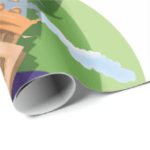 Big Ben Westminster klokkentorenpatroon Cadeaupapier (Rol Hoek)