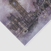 Big Ben, Westminster Palace, Londen Engeland Tissuepapier (Detail)