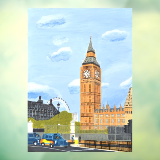 Big Ben window Cling Raamsticker (Vel 3)
