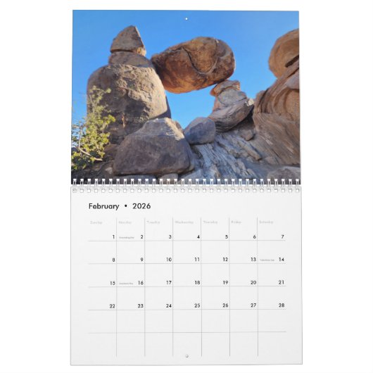 Big Bend 2026 Calendar Kalender (Feb 2026)