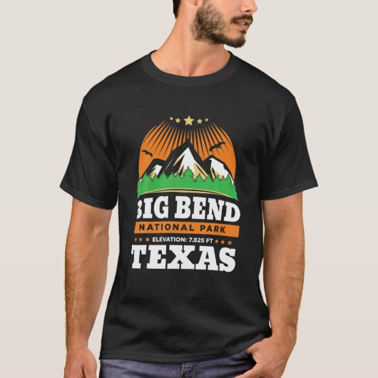 Big Bend Brewster Texas National Park US  T-shirt (Voorkant)