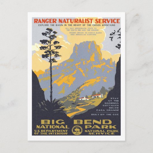 Big Bend Briefkaart (Voorkant)
