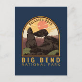 Big Bend Nationaal Park Balanced Rock Emblem Briefkaart (Voorkant)