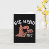 Big bend nationaal park balanced rock vintage kaart (Gele Bloem)