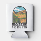 Big Bend Nationaal Park Chihuahuan Desert Vintage Blikjeskoeler (Achterkant)