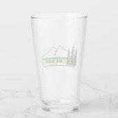 Big Bend Nationaal Park Groene Strepen Glas (Achterkant)