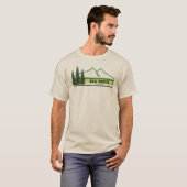 Big Bend Nationaal Park Groene Strepen T-shirt (Voorkant volledig)